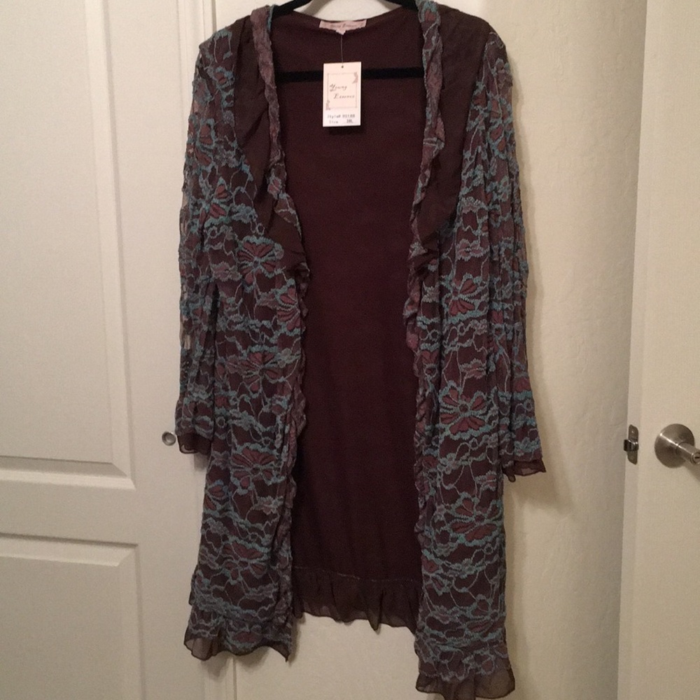 NWT Lace duster